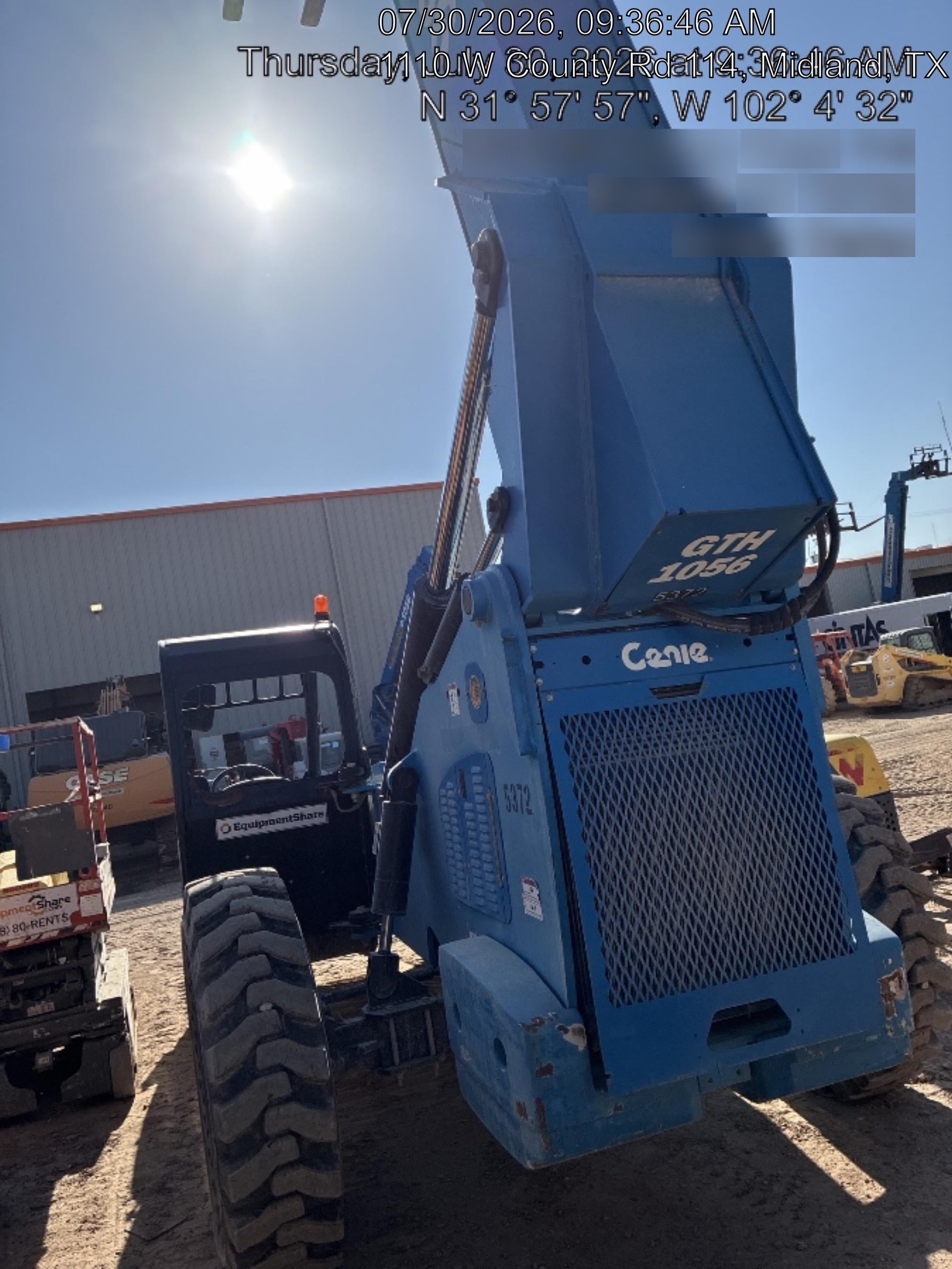 2017 Genie GTH-1056 Genie GTH1056, Solid Tires, 60" carriage, Light Kit, Open ROPS