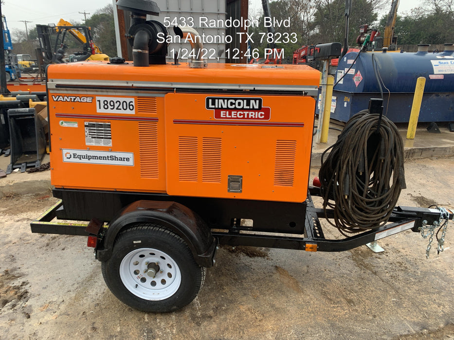 2021 Lincoln Electric Vantage 549X Ready Pak 3, ORANGE (includes trailer, cable rack, fender light kit)