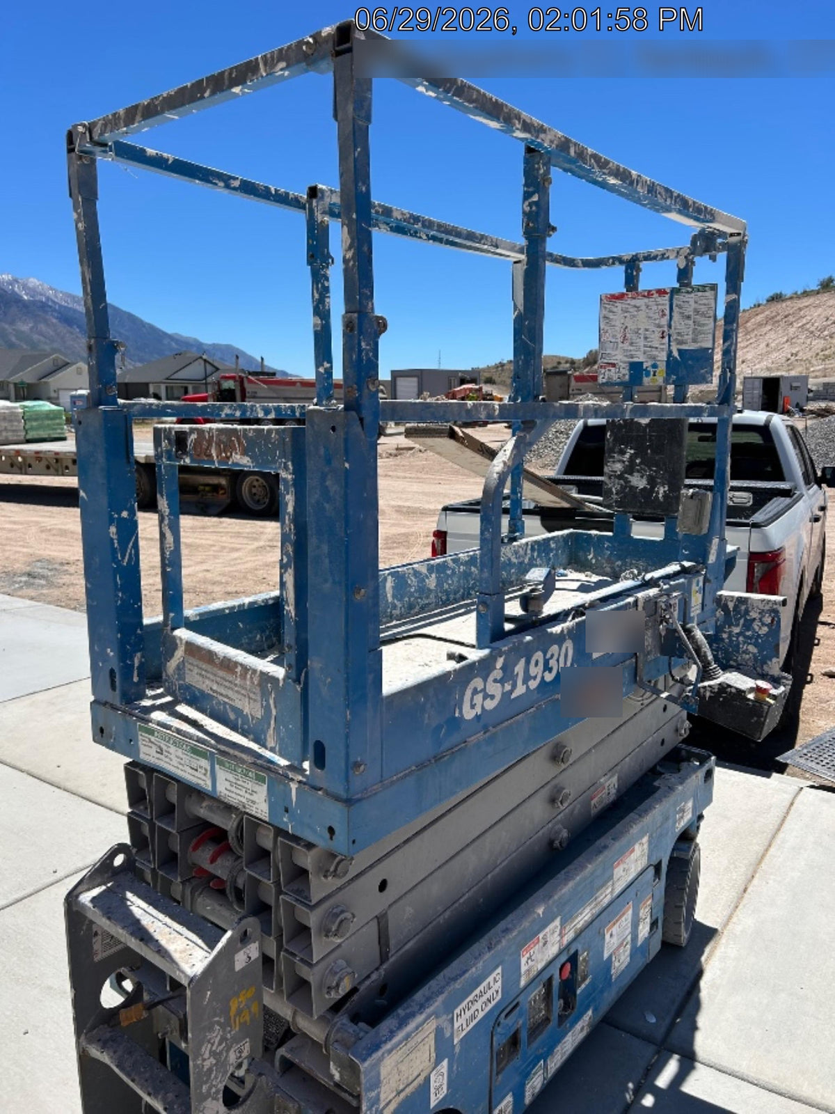 2020 Genie GS-1930 Solid Non Marking Tires, Beacon, Folding rails with half height swing gate