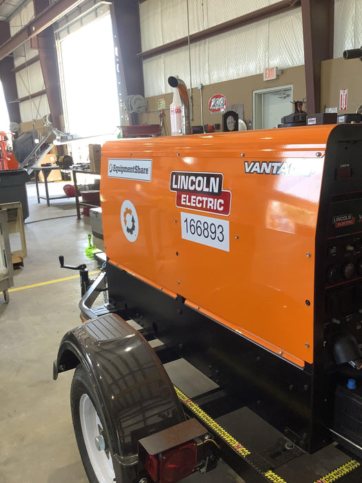 2021 Lincoln Electric Vantage 322 Vantage 322 Ready Pak 3 w/ Decals, ORANGE (includes trailer, cable rack, fender light kit) NO Telematics