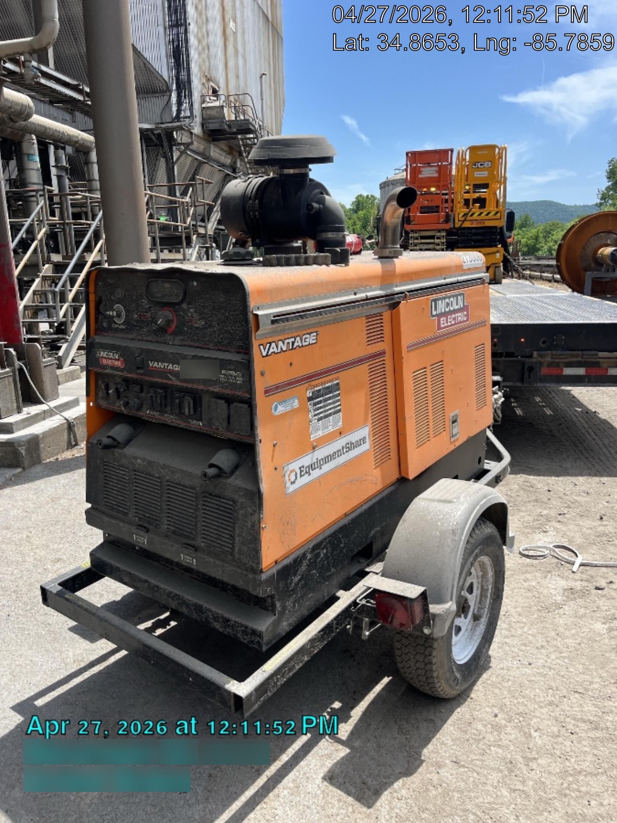2022 Lincoln Electric Vantage 549X Crosslink Technology, Trailer Mounted, ES Decals, T3