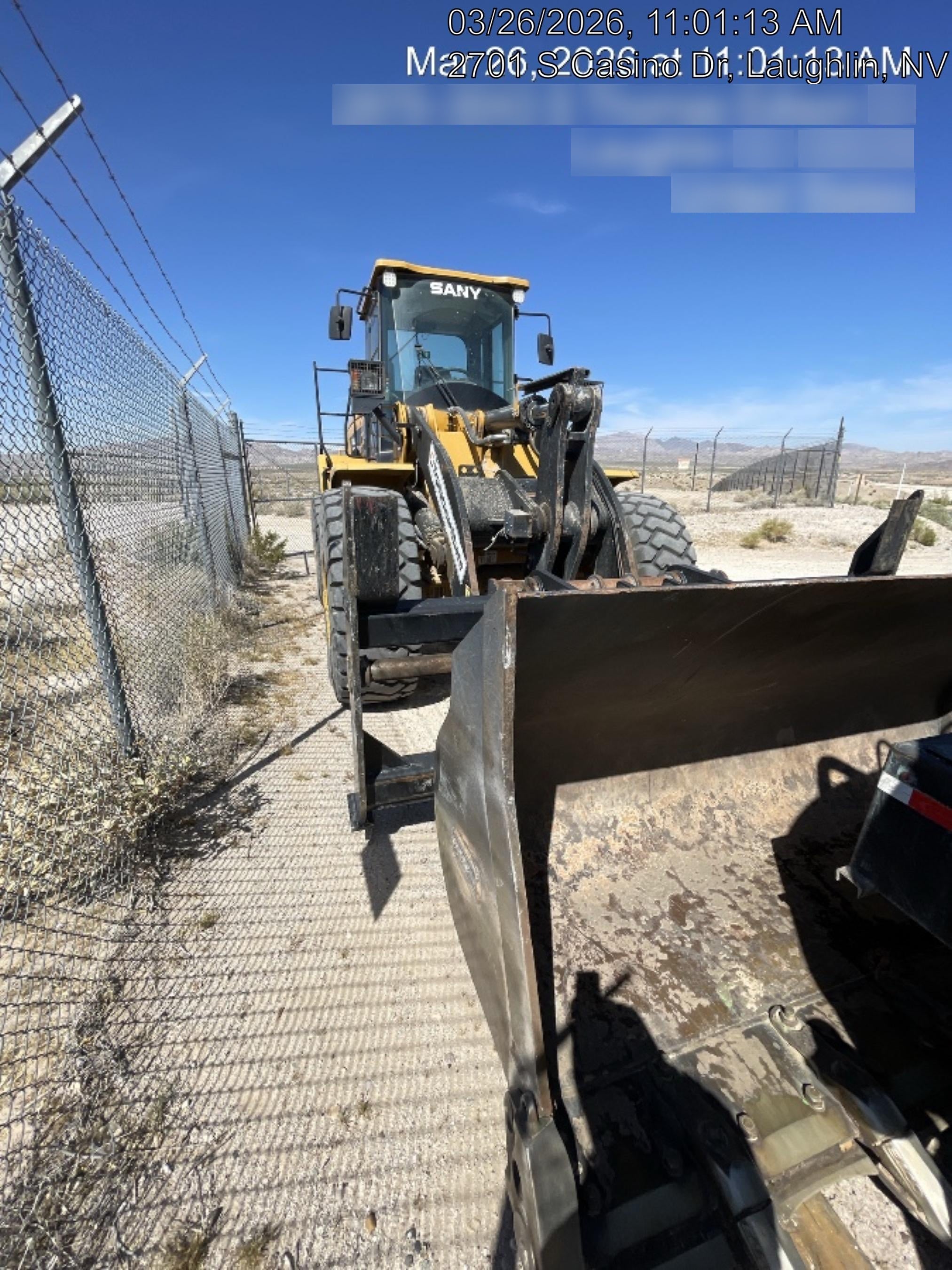 2019 Sany SW405K Standard, JRB Hydraulic QC, 4yrd Bucket, Standard Carriage, 72" Tines - SW405-00A