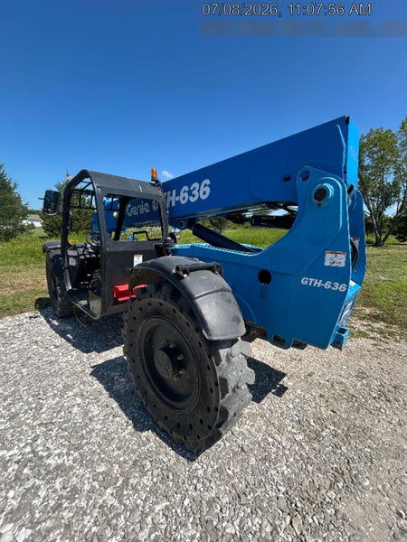 2018 Genie GTH-636 Genie GTH-636 w/Open ROPS, Work Lights, Solid Tires, RH Cab Mesh, Beacon, 48" Carriage and Forks