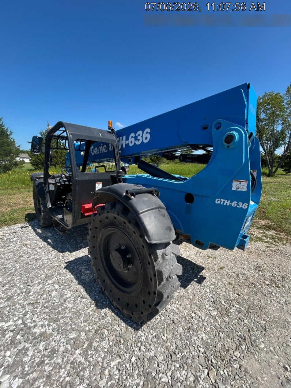 2018 Genie GTH-636 Genie GTH-636 w/Open ROPS, Work Lights, Solid Tires, RH Cab Mesh, Beacon, 48" Carriage and Forks