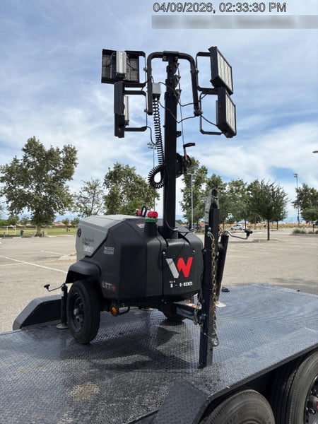 2024 Wacker Neuson LTT4 Diesel, Kohler KDW702, Deep Sea Controller, Auto Start, LED 320W, Bypass Outlet, T3