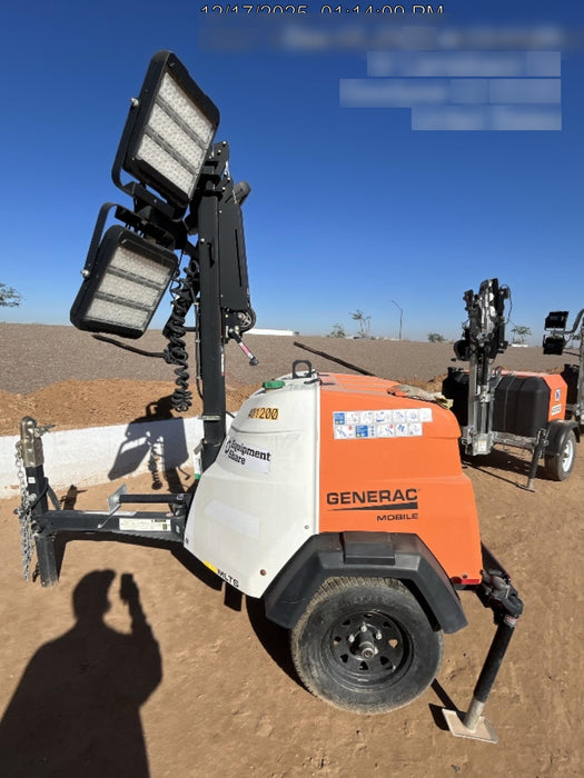 2024 Generac MLT2 Diesel, Flex Switch 120V Input, Powerzone Controller, 
(4) 320W LED Lights, 4kW Generator, 39.9 Gal Fuel Tank, 2" Ball, T3