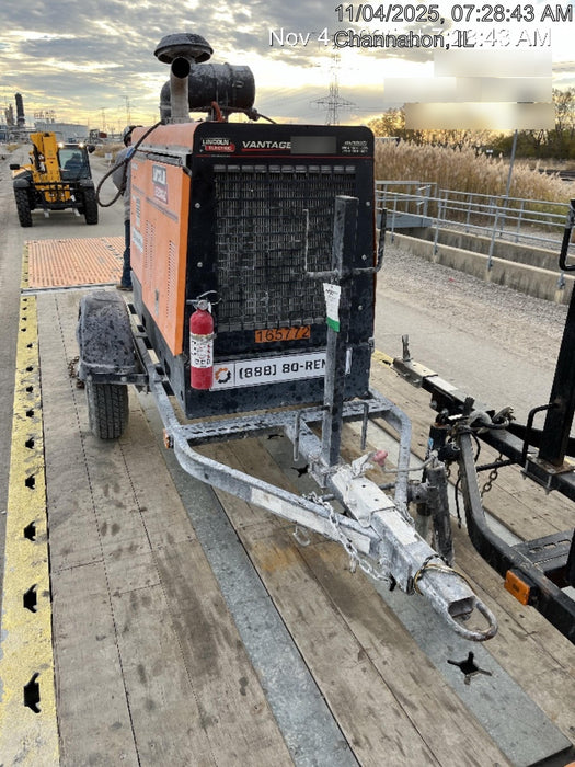 2021 Lincoln Electric Vantage 549X Ready Pak 3, ORANGE (includes trailer, cable rack, fender light kit)