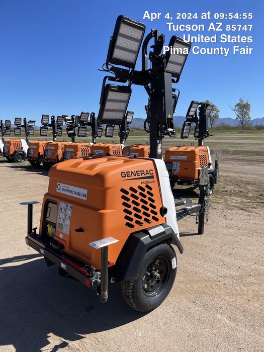 2024 Generac MLT2 Diesel, Flex Switch 120V Input, Powerzone Controller, 
(4) 320W LED Lights, 4kW Generator, 39.9 Gal Fuel Tank, 2" Ball, T3