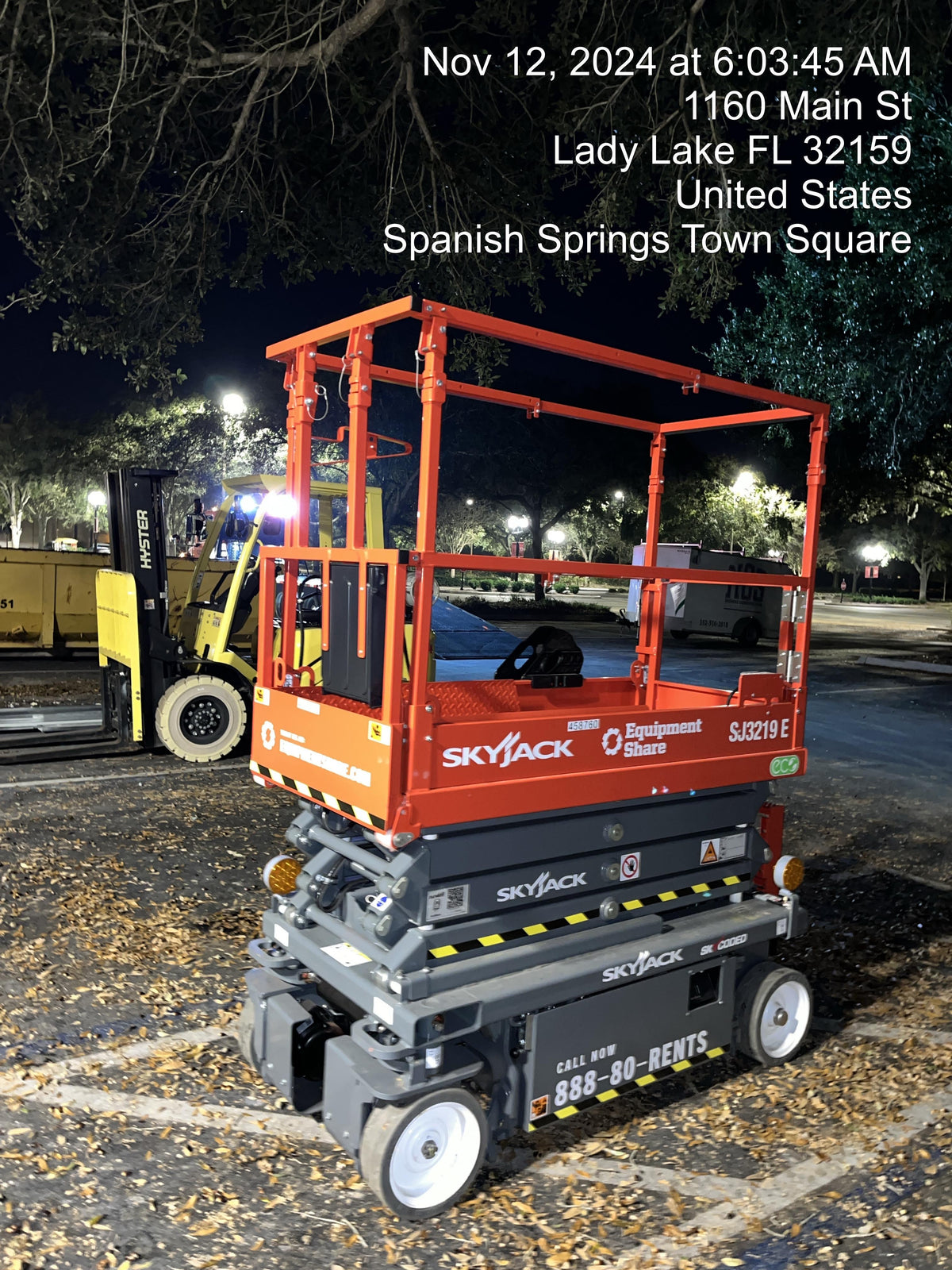 2024 Skyjack SJ3219 Electric Drive, Sld NM Tires, DBcns, RFRails, Power to Platform, T3 + Access Control