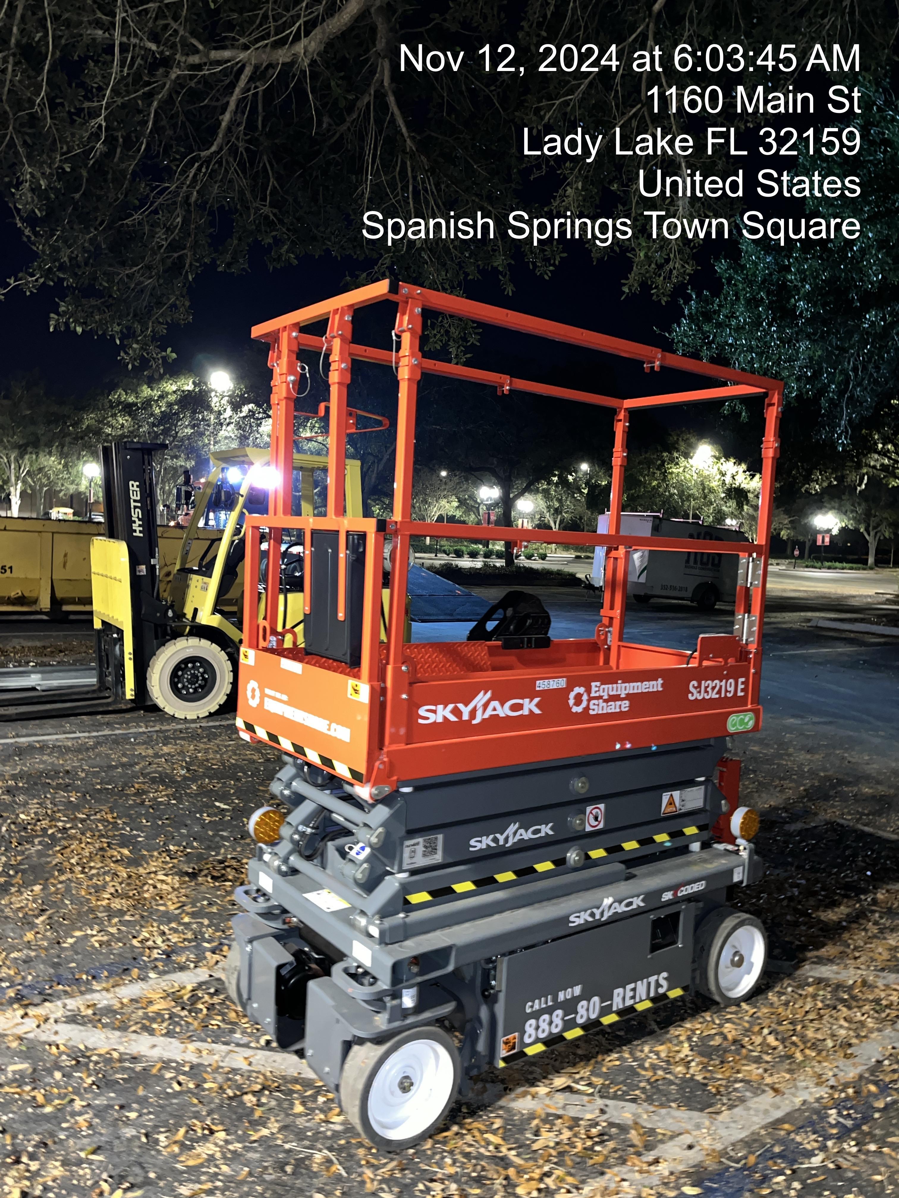 2024 Skyjack SJ3219 Electric Drive, Sld NM Tires, DBcns, RFRails, Power to Platform, T3 + Access Control
