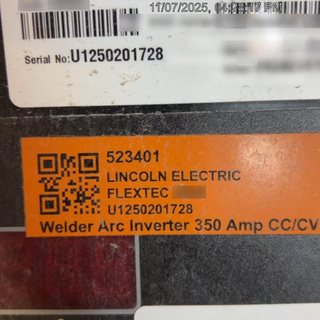 2025 LINCOLN ELECTRIC FLEXTEC 350X
