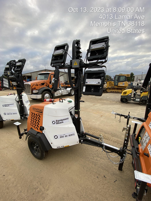 2023 Generac MLT2 Diesel, Flex Switch 120V Input, Powerzone Controller, (4) 320W LED Lights, 4kW Generator, 39.9 Gal Fuel Tank, 2" Ball, T3