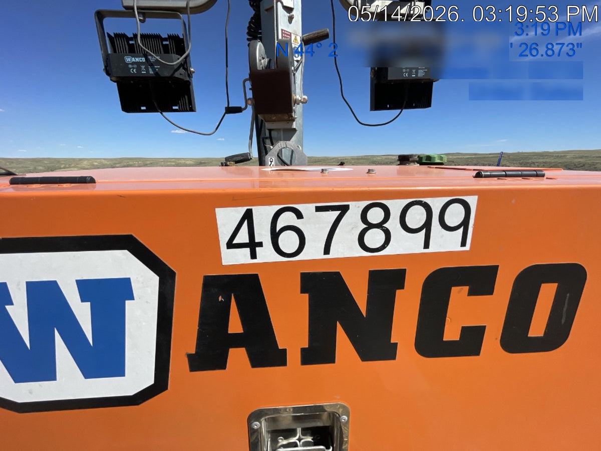 2024 Wanco WLTT-4MM4K Diesel, Deep Sea Controller, Shore Power Plug, Auto Start, (4) 350W LED Floodlights, 4kW Generator, 60 Gal Fuel Tank, 2" Ball, T3