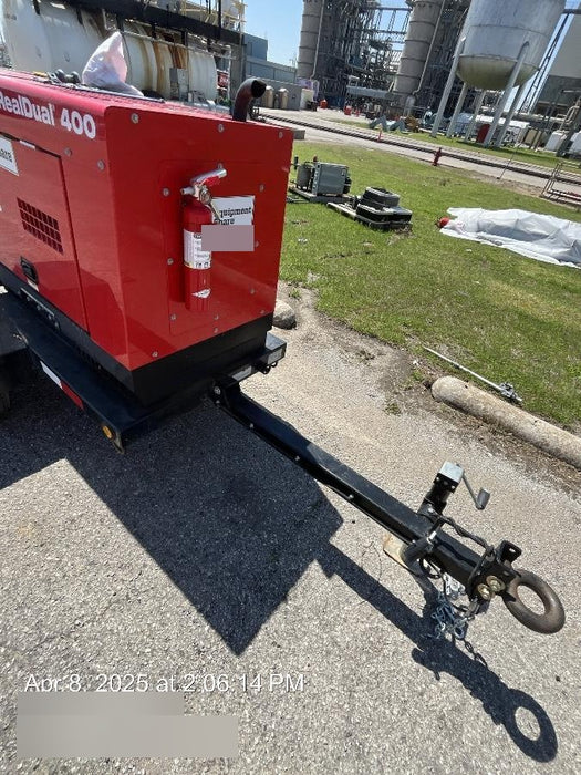 2023 Shindaiwa DGW400MDL Kubota D902 Engine, 23 HP, Dual Op Welder, Wire, Arc, Droop Stick, Tig, and CC Stick Functionality, Simulphase, 3 Phase and 1 Phase Gen Output, Single Axle NB Trlr, Slr Trckl Chrg 12V 12W, Fire Ext