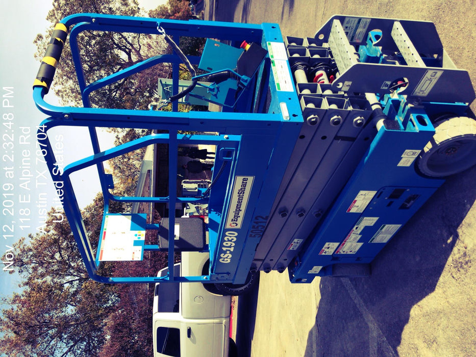 2019 Genie GS-1930 Fixed Rails with Chain Entry