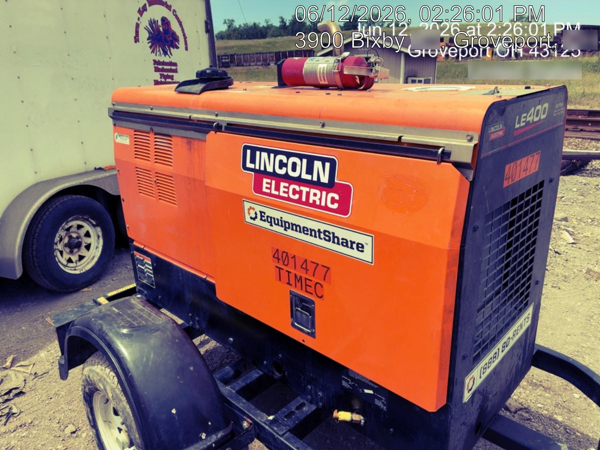 2024 Lincoln Electric LE400 Kubota V1505, Trlr, Cable Rack, Light Kit, ES Decals, T3