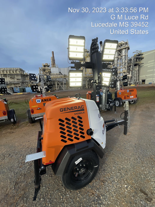 2023 Generac MLT2 Diesel, Flex Switch 120V Input, Powerzone Controller, 
(4) 320W LED Lights, 4kW Generator, 39.9 Gal Fuel Tank, 2" Ball, T3