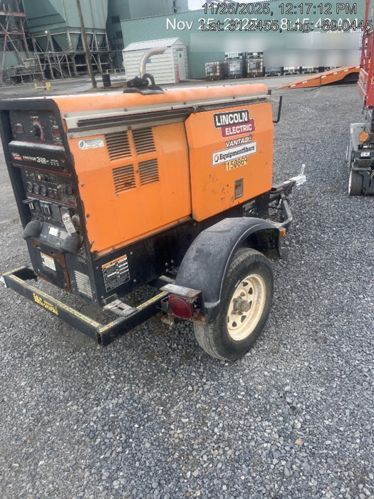 2021 Lincoln Electric Vantage 322 Vantage 322 Ready Pak 3 w/ Telematics & Decals, ORANGE (includes trailer, cable rack, fender light kit)