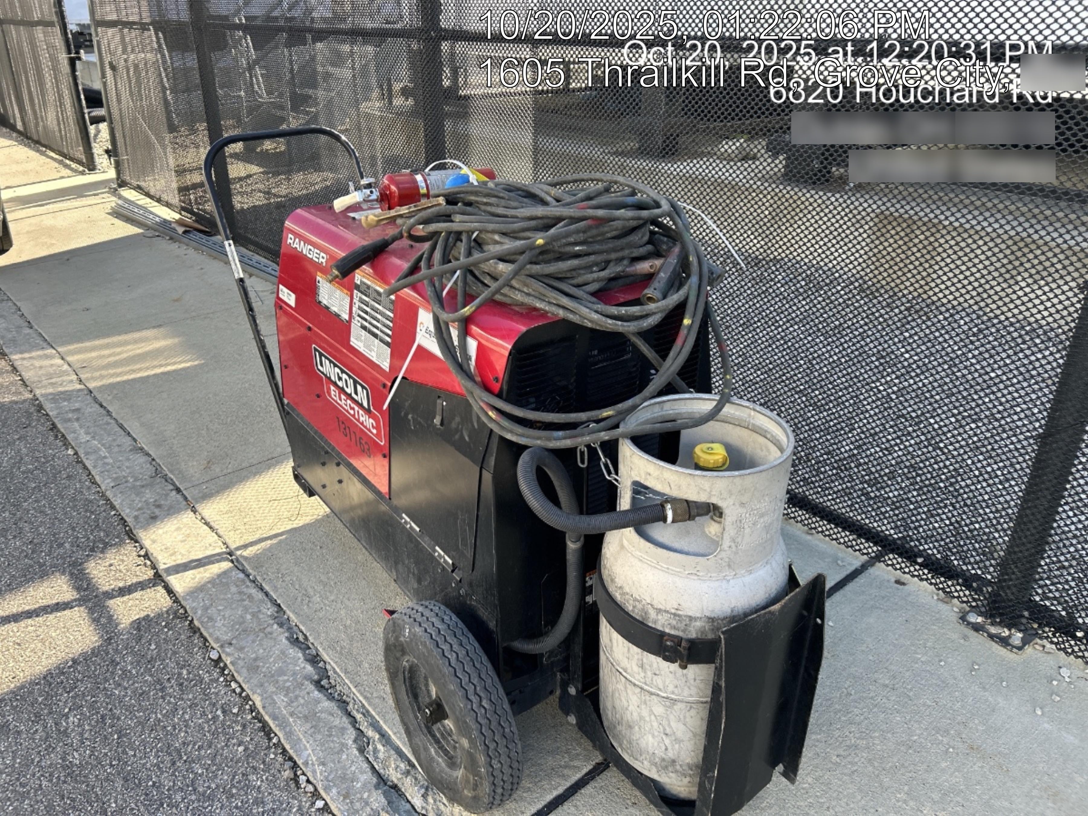 2021 Lincoln Electric Ranger 305 LPG K3430-1, Ranger 305 LPG, Undercarriage, Tank Holder & Strap, 10kw AC Gen, 25hp Kohler LPG Eng