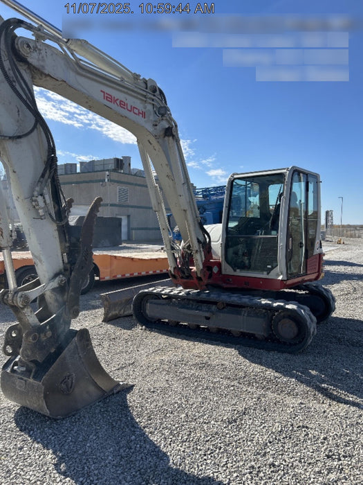 2019 Takeuchi TB290 Cab/Heat/AC Rubber tracks, Dozer blade, Travel alarm, Auxiliary hydraulics w/Manual QC, Hydraulic thumb, 18", 24", and 36" Buckets