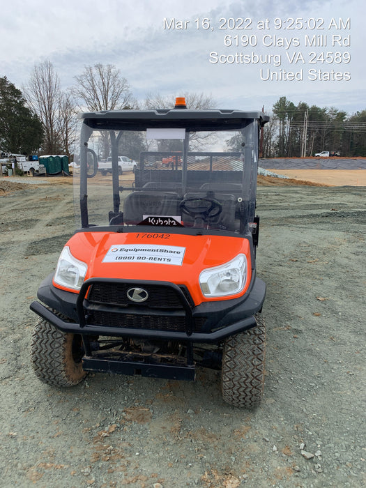 2021 Kubota RTV-X1140W-H Plastic Canopy, Windshield Acrylic Clear, LED Strobe Light, Wire Harness Kit, Back up Alarm