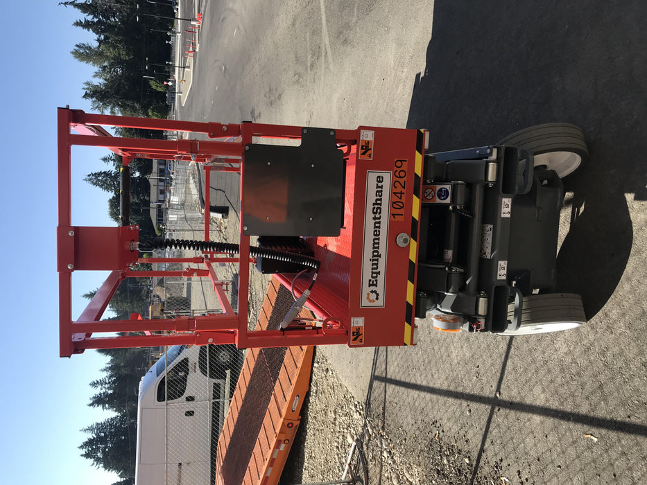 2020 Skyjack SJIII-3220 Solid NM Tires, Half height spring hinged entry gate, Dual Beacons, 6' Powered Extension Deck