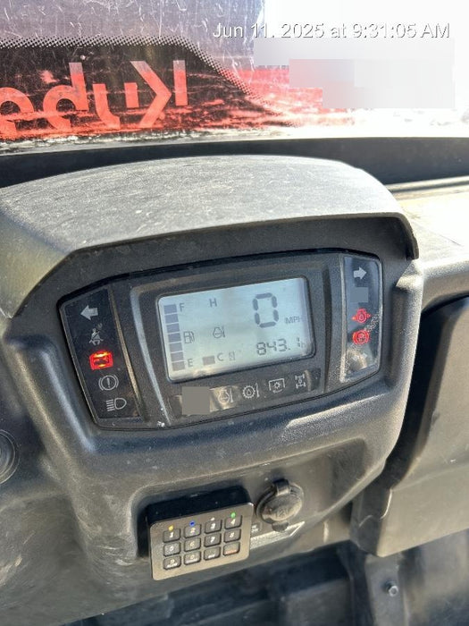 2021 Kubota RTV-X1140W-H Plastic Canopy, Windshield Acrylic Clear, LED Strobe Light, Wire Harness Kit, Back up Alarm