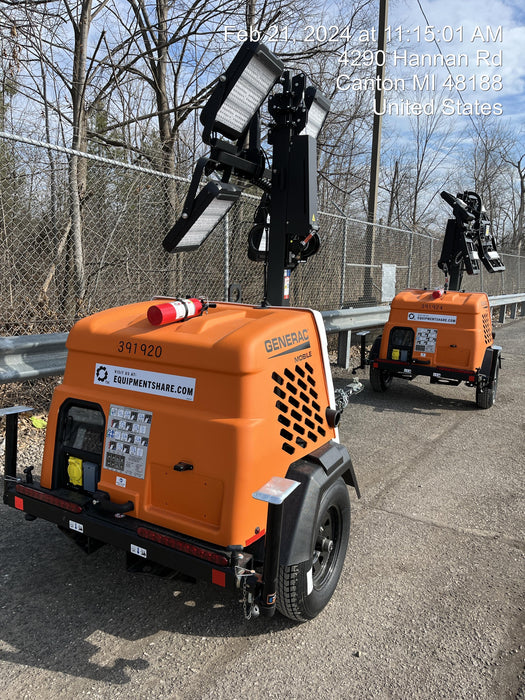 2024 Generac MLT2 Diesel, Flex Switch 120V Input, Powerzone Controller, 
(4) 320W LED Lights, 4kW Generator, 39.9 Gal Fuel Tank, 2" Ball, T3