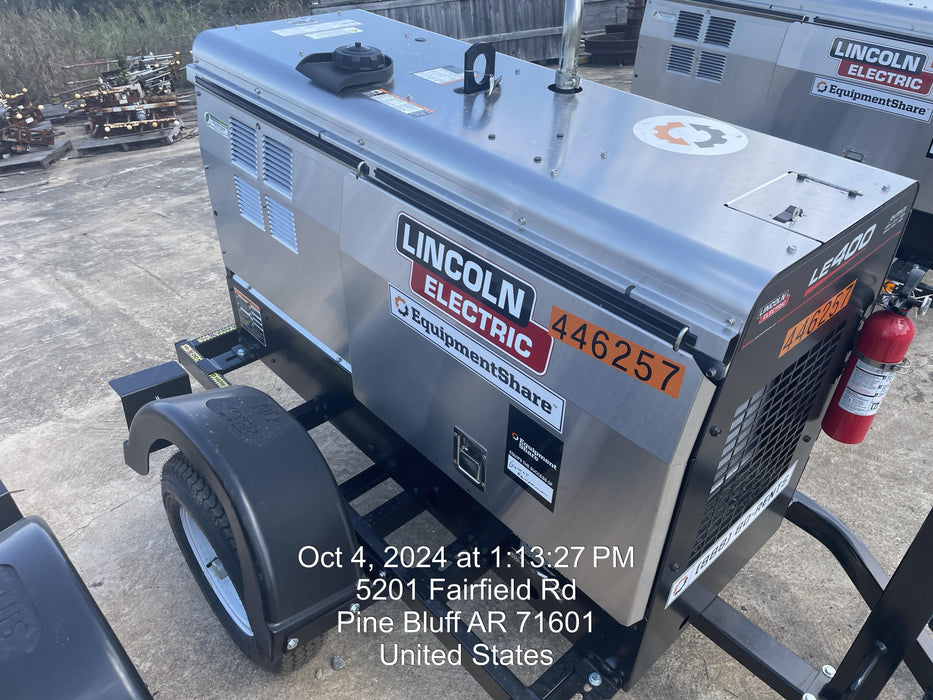 2024 Lincoln Electric LE400 Kubota V1505, Trlr, Cable Rack, Light Kit, ES Decals, T3