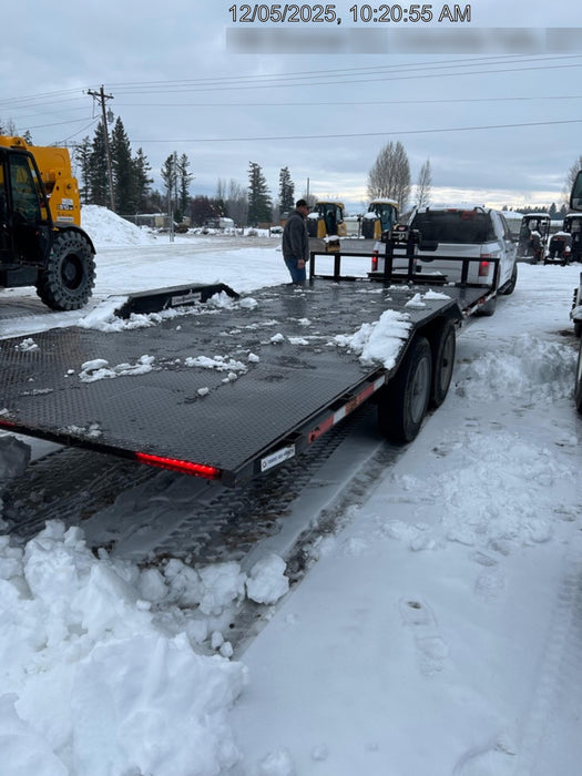 2024 TEXAS PRIDE TRAILERS 21' Lowboy Gravity Tilt Bed 14K Bumper Pull Trailer