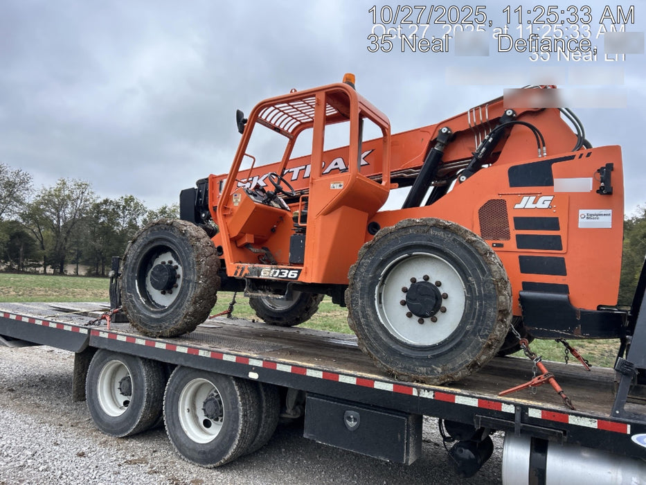 2019 Skytrak 6036 Canopy, Solid Tires, LED Work Lights, Beacon w/50" Carriage, 48" Pallet Forks