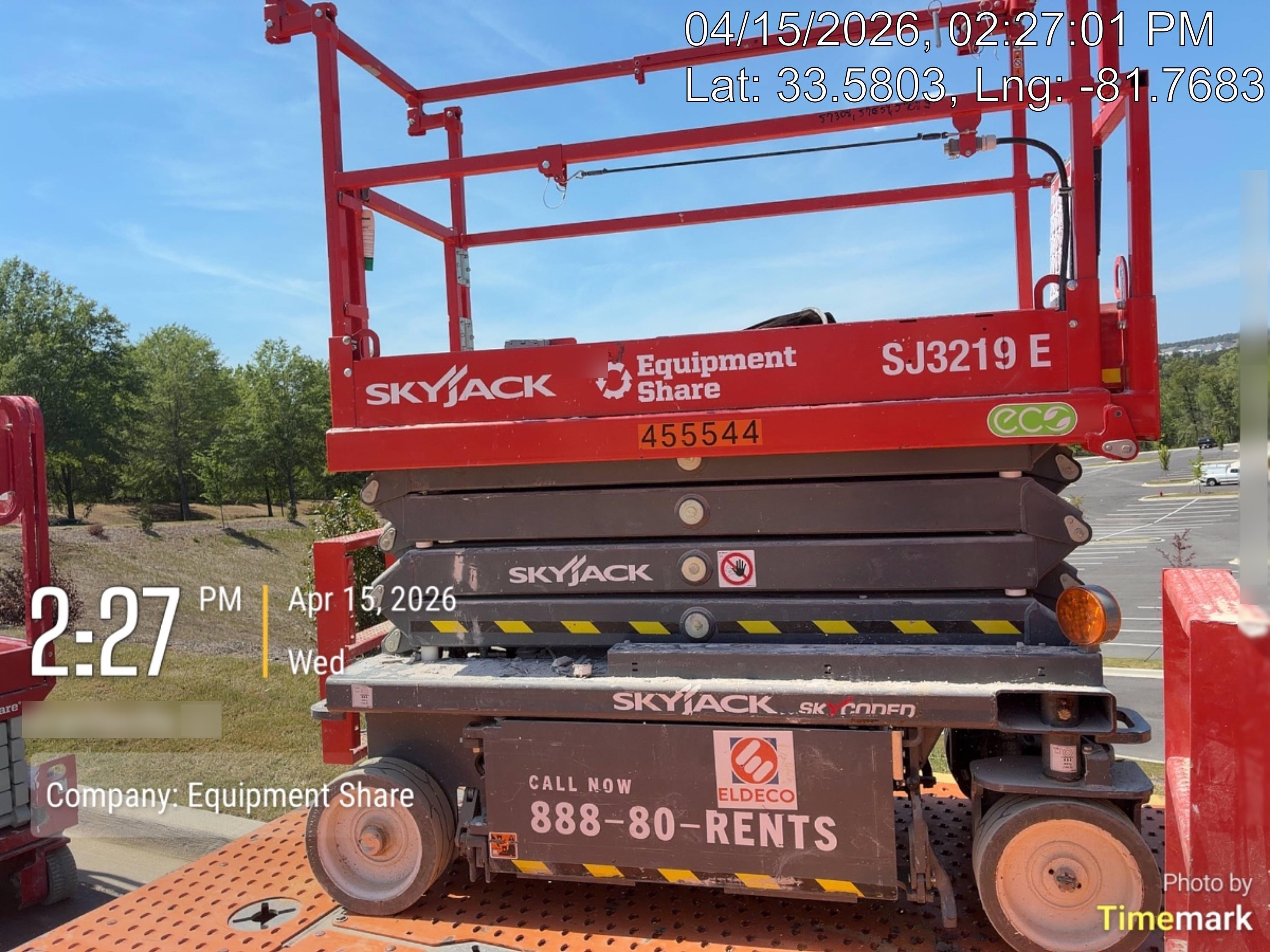 2024 Skyjack SJ3219 Electric Drive, Sld NM Tires, DBcns, RFRails, Power to Platform, T3 + Access Control