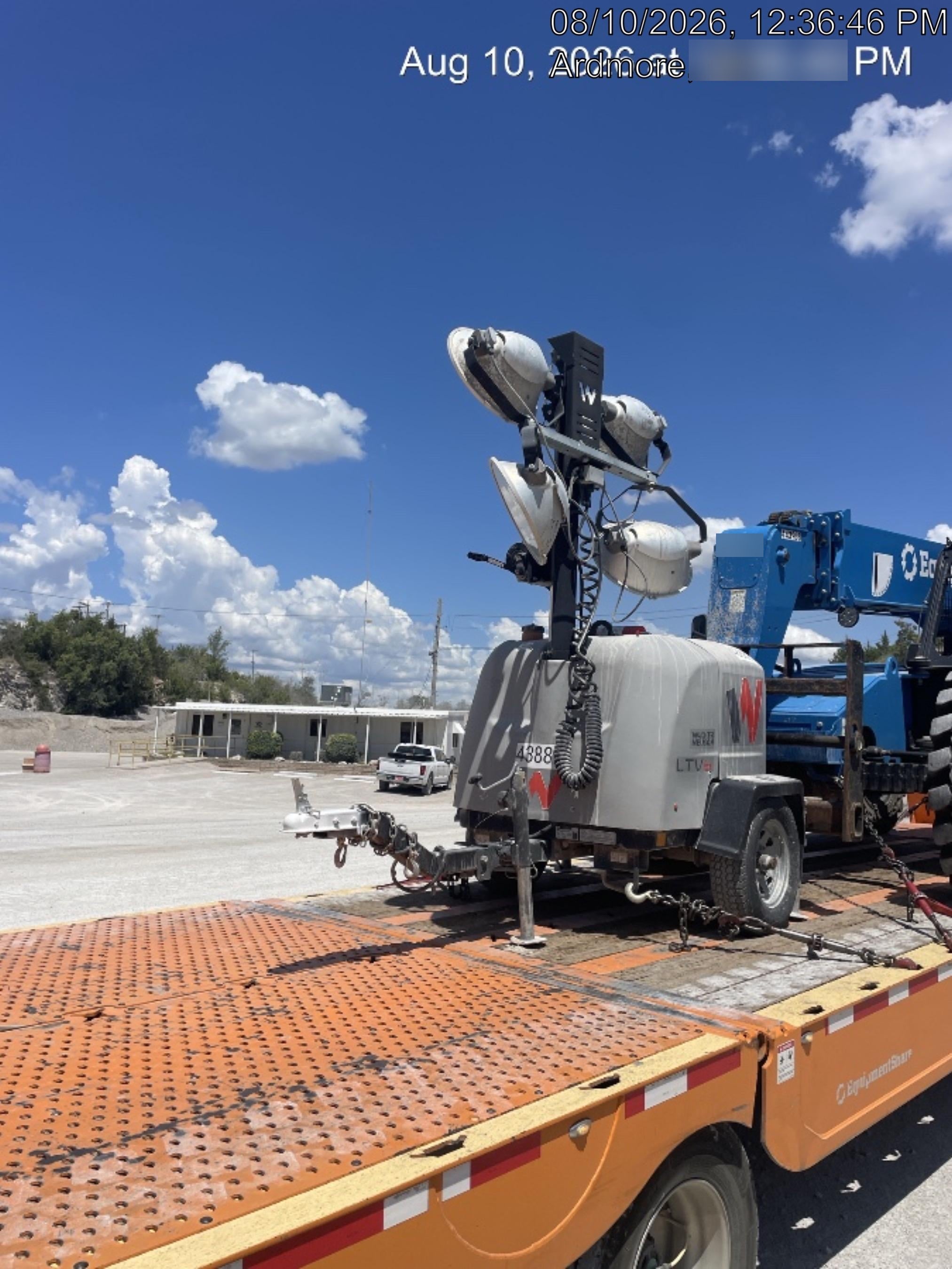 2019 Wacker Neuson LTV6L-MH Wacker Neuson LTV6L Mobile Light Tower w/Fuel Level Sensor Installed