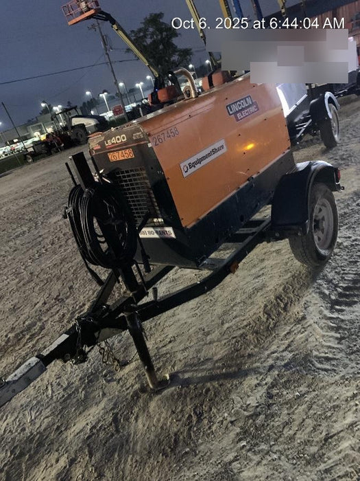 2022 Lincoln Electric LE400 Kubota V1505, Trlr, Cable Rack, Light Kit, ES Decals, T3