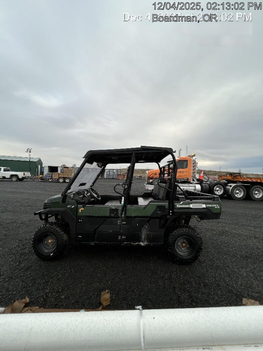 2019 Kawasaki Mule PRO-DXT Standard Options, Backup Alarm, Beacon, Plastic Hard Top, Poly Windshield, Horn Kit