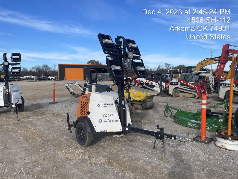 2023 Generac MLT2 Diesel, Flex Switch 120V Input, Powerzone Controller, (4) 320W LED Lights, 4kW Generator, 39.9 Gal Fuel Tank, 2" Ball, T3