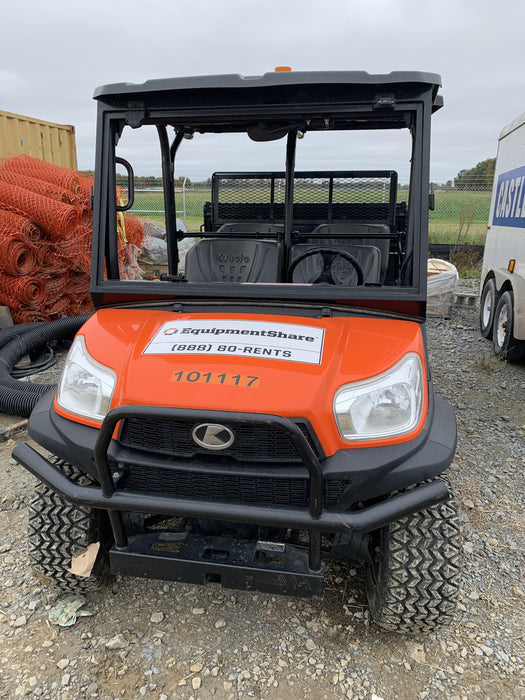 Kubota RTV-X1140W-H 4WD, LED Strobe, Windshield Acrylic Clear, Plastic Canopy, Wire Harness Kit, Backup Alarm