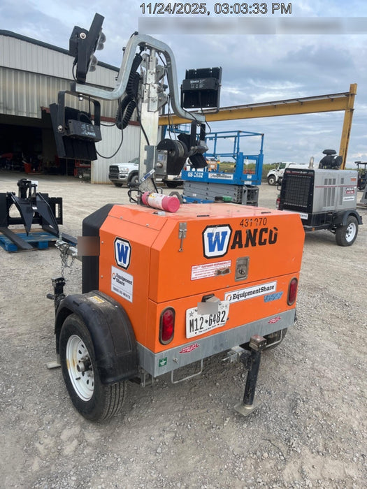 2024 Wanco WLTT-4MM4K Diesel, Deep Sea Controller, Shore Power Plug, Auto Start, (4) 350W LED Floodlights, 4kW Generator, 60 Gal Fuel Tank, 2" Ball, T3