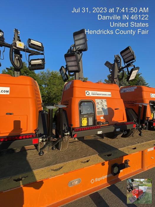 2023 Generac MLT2 Diesel, Flex Switch 120V Input, Powerzone Controller, (4) 320W LED Lights, 4kW Generator, 39.9 Gal Fuel Tank, 2" Ball, T3