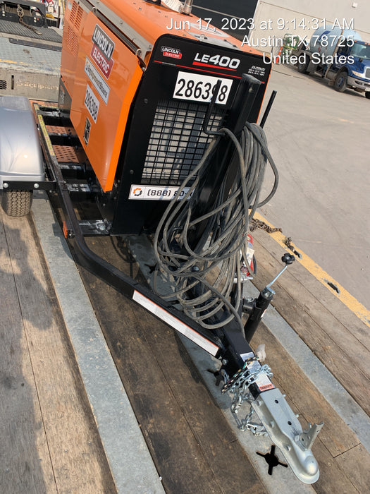 2022 Lincoln Electric LE400 Kubota V1505, Trlr, Cable Rack, Light Kit, ES Decals, T3