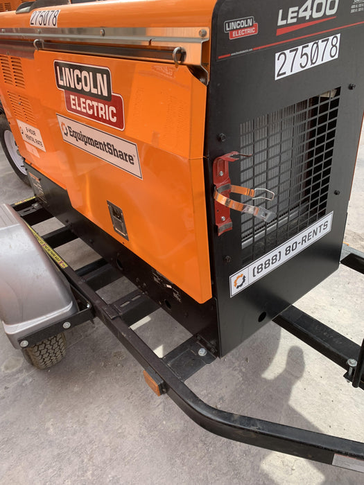 2022 Lincoln Electric LE400 Kubota V1505, Trlr, Cable Rack, Light Kit, ES Decals, T3