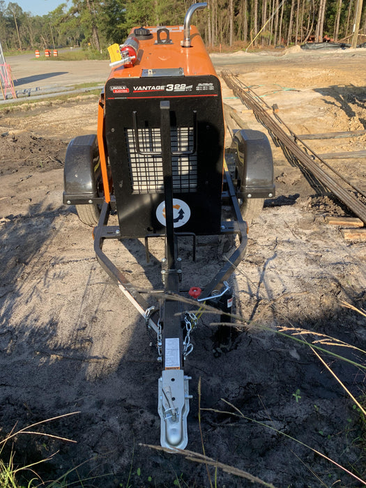 2021 Lincoln Electric Vantage 322 Vantage 322 Ready Pak 3 w/ Decals, ORANGE (includes trailer, cable rack, fender light kit) NO Telematics