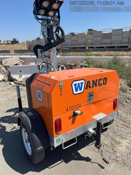 2024 Wanco WLTT-4MM4K Diesel, Deep Sea Controller, Shore Power Plug, Auto Start, (4) 350W LED Floodlights, 4kW Generator, 60 Gal Fuel Tank, 2" Ball, T3