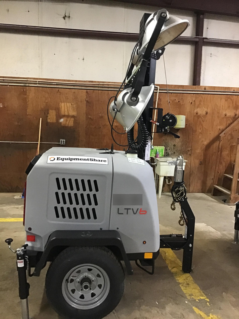 2019 Wacker Neuson LTV6L-MH Mobile Light Tower w/Fuel Level Sensor Installed