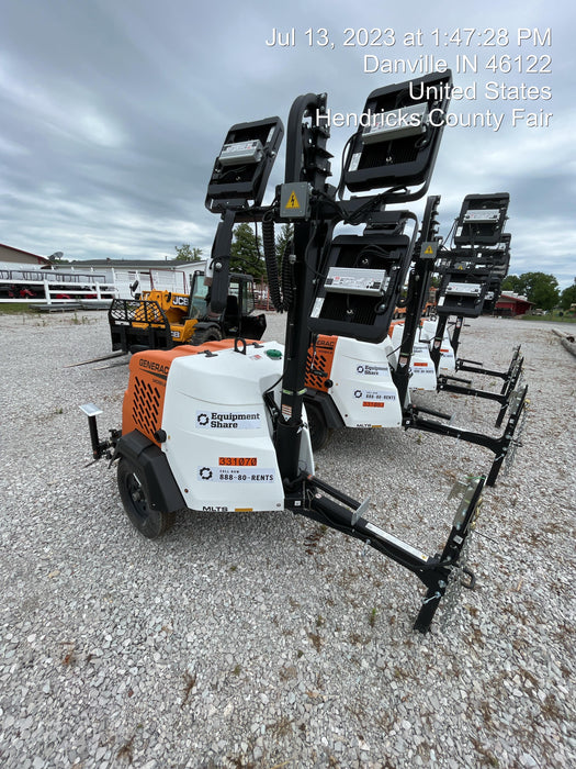 2023 Generac MLT2 Diesel, Flex Switch 120V Input, Powerzone Controller, (4) 320W LED Lights, 4kW Generator, 39.9 Gal Fuel Tank, 2" Ball, T3