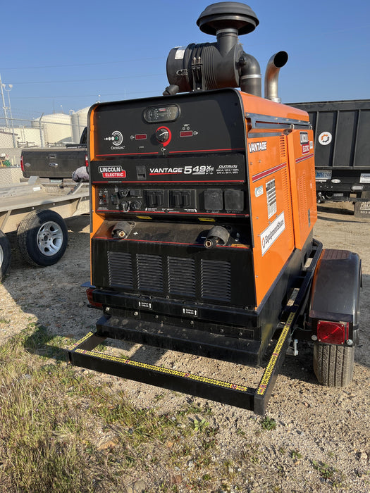 2021 Lincoln Electric Vantage 549X Ready Pak 3, ORANGE (includes trailer, cable rack, fender light kit)