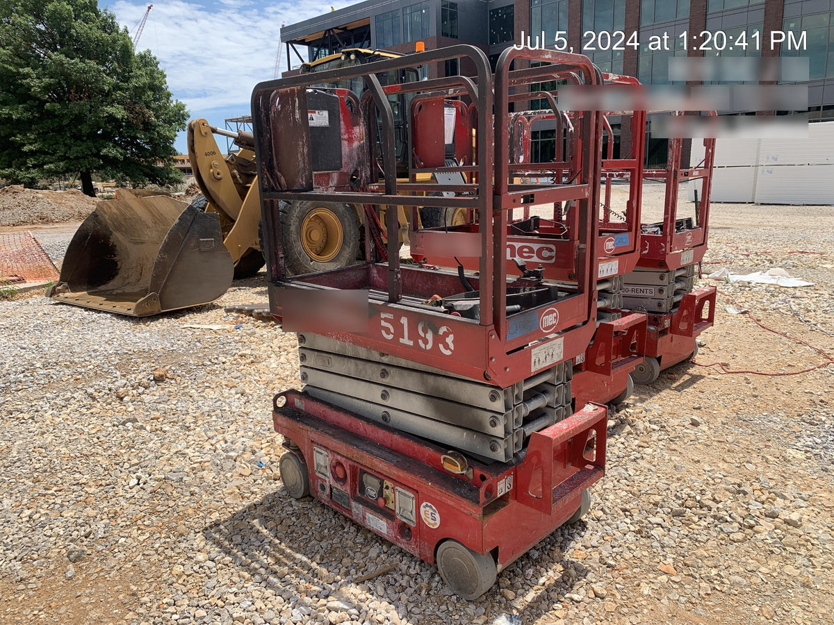 2017 MEC 1330SE 13' Scissor Lift w/2 Year Full Extended Warranty