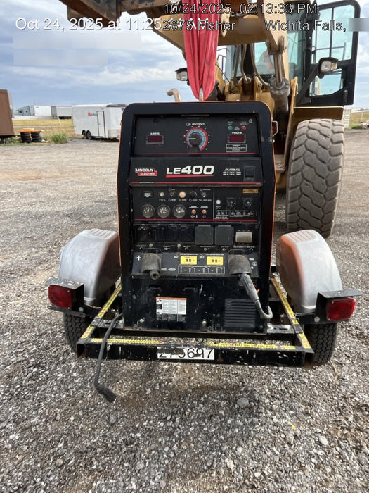 2022 Lincoln Electric LE400 Kubota V1505, Trlr, Cable Rack, Light Kit, ES Decals, T3