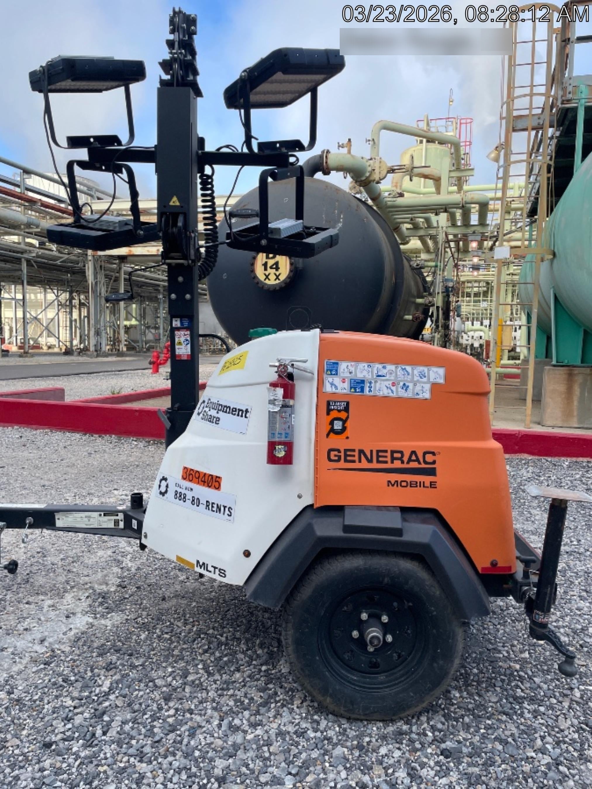 2023 Generac MLT2 Diesel, Flex Switch 120V Input, Powerzone Controller, 
(4) 320W LED Lights, 4kW Generator, 39.9 Gal Fuel Tank, 2" Ball, T3