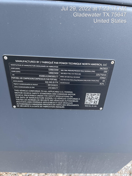 2022 ATLAS COPCO XAS440